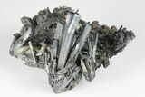 Silvery, Metallic Stibnite Crystal Spray - China #175898-1